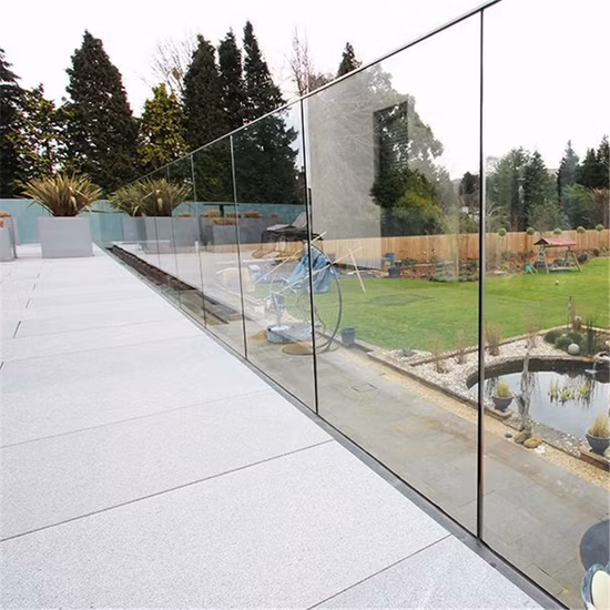 Factory Manufacture Balcony Glass Guardrail /Home Pool Glass Railing / Frameless Glass Fencing, Security Glass Fencing