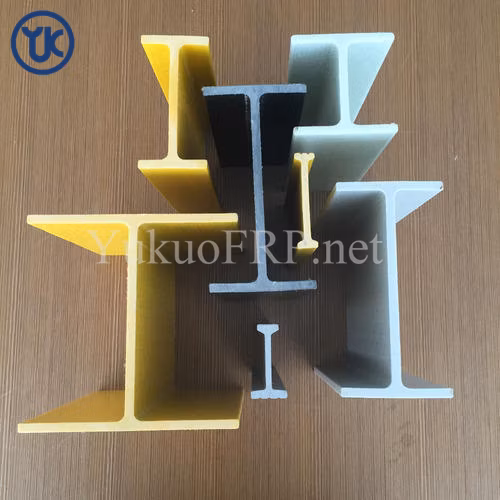 Spare Customizable Pultrusion FRP Fiberglass I-Beam for 35mm, 15mm, 5mm Thickness