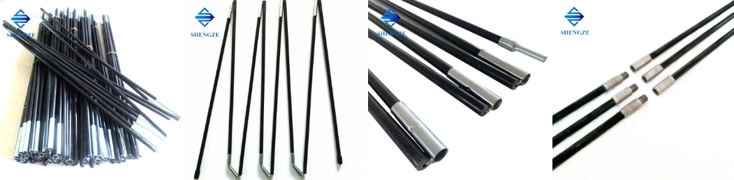 6.9/7.9/9.5/11/12.7mm Flexible Folding with Aluminum Tube FRP Fiberglass Camping Tent Poles GRP Pultruded Profiles