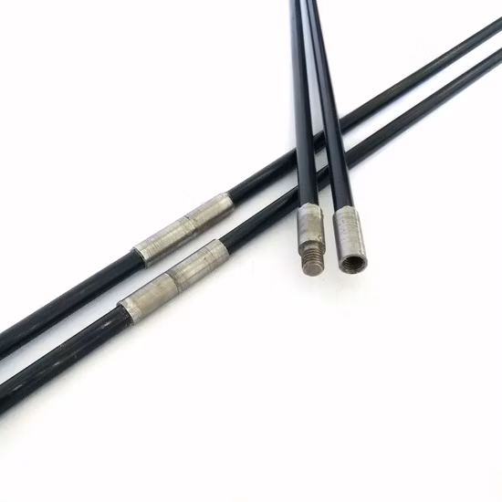 6.9mm 7.9mm High Elasticity Fiberglass Rod Pole with Matel Pipe Tube Cap for Touring Car Camping/Beach/Advertising Tent