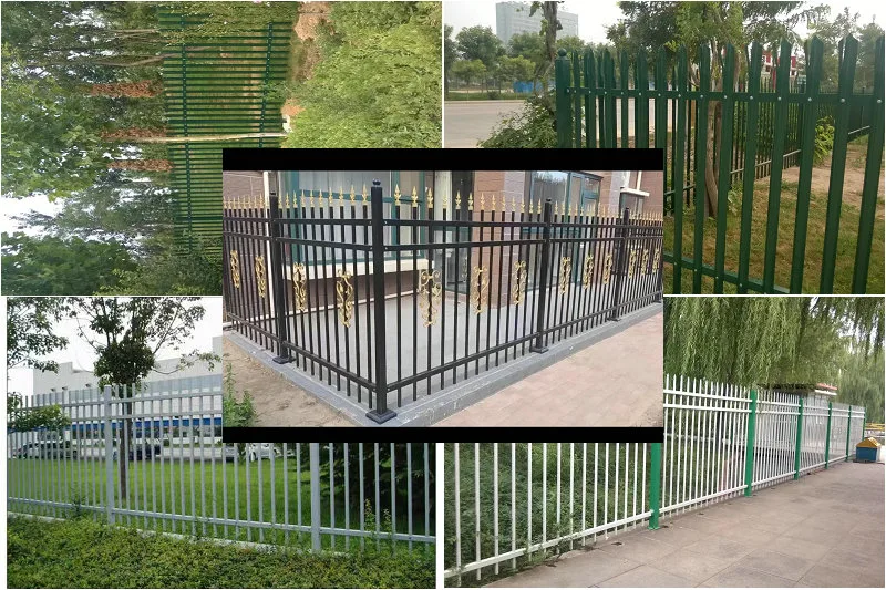 Factory Customized Metal Fence Zinc Steel Guardrail Wrought Iron Fence