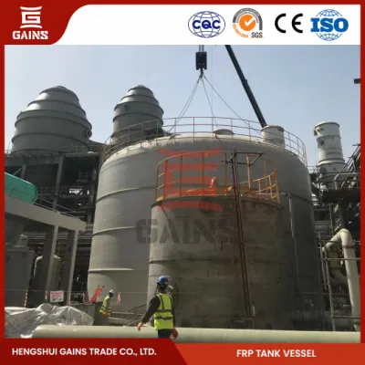 Gains FRP Large Winding Storage Tank Manufacturing China Filament Winding Vertical