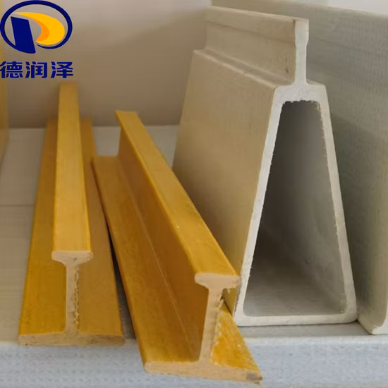 FRP/GRP I Beam Fiberglass Pultrusion Profiles Fiberglass I Beams