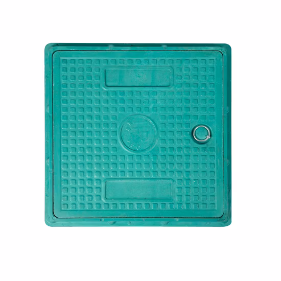 Composite Resin Manhole Cover En124 B125 Plastic SMC Manhole Cover Fiberglass FRP Sewer Drain Cover