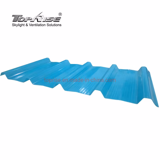 Toprise Fiberglass Translucent Corrugated Roofing Sheet Polycarbonate Sheet
