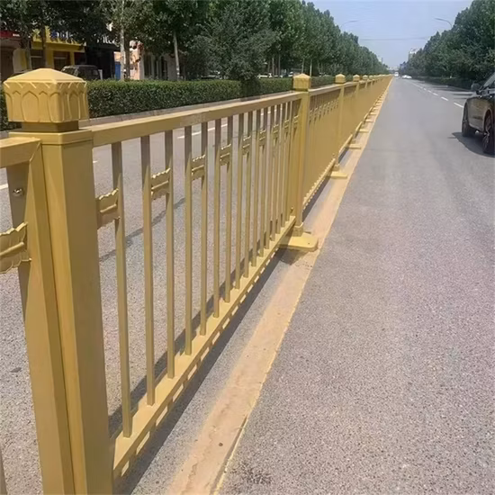 Factory Wholesale Road Guardrail Municipal Traffic Fence Zinc Steel Road Fence