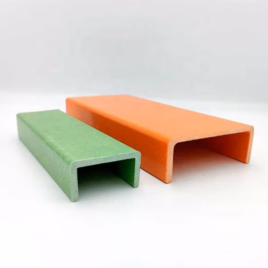 Building Construction Use Customized Pultruded FRP Fiberglass Profile Channel C